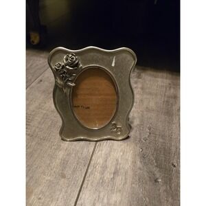 VTG 25th Anniversary Musical Picture Frame Plays Anniversary Waltz Silver Tone